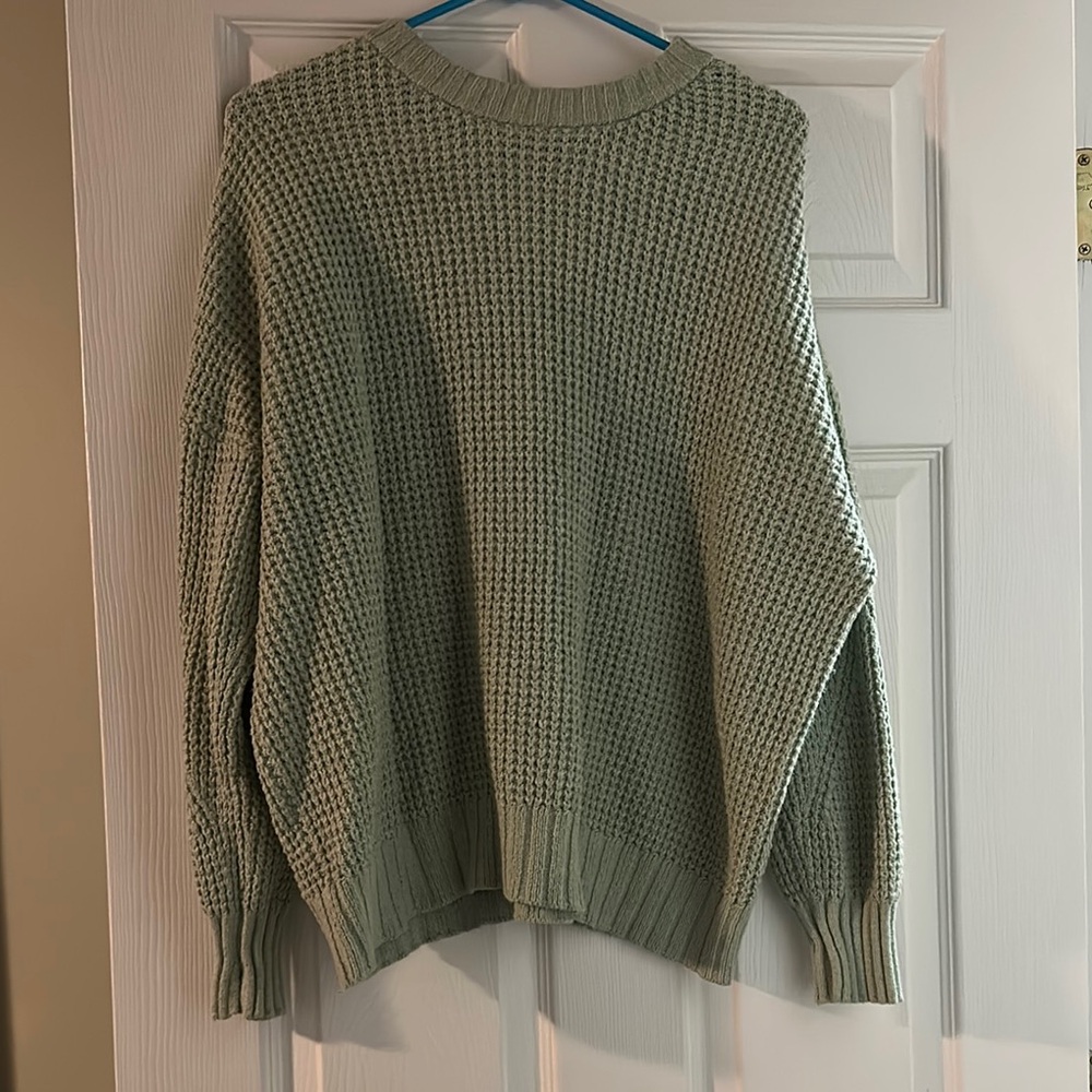 Cozy Knit Sweater in Sage Green